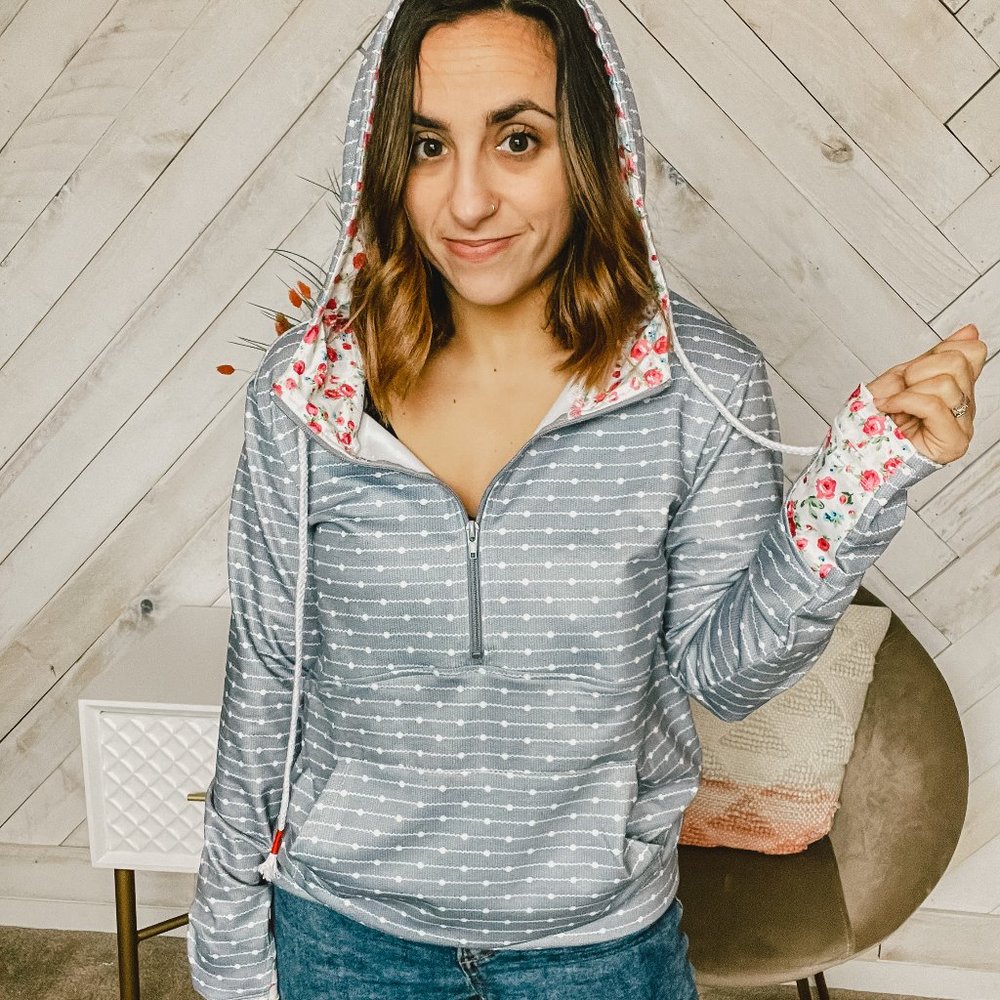 Polka Dot Hoodie